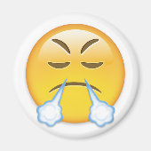 顔勝利の表情を持つ絵文字 マグネット (正面)