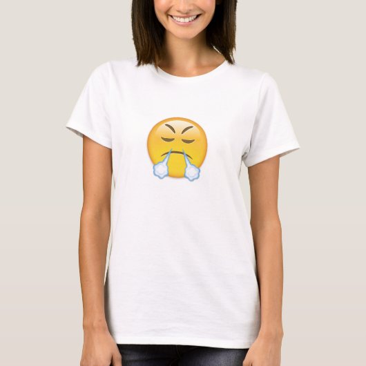 顔勝利の表情を持つ絵文字 Tシャツ (正面)