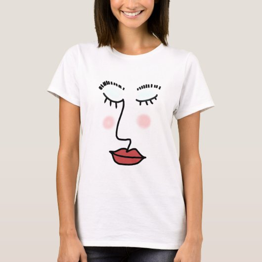 顔化粧 Tシャツ (正面)