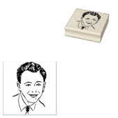 顔印は君の似顔絵だ ラバースタンプ (押印)