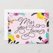 顔恋しく思はがき ポストカード (正面/裏面)