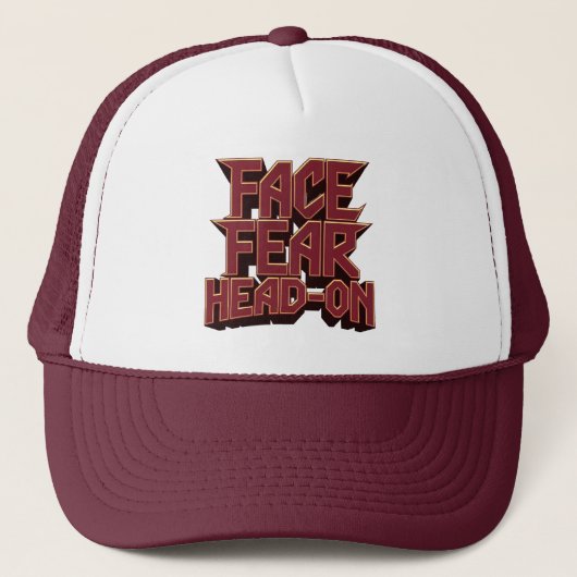 顔恐怖 キャップ (正面)