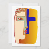 顔招待状 招待状 (正面)