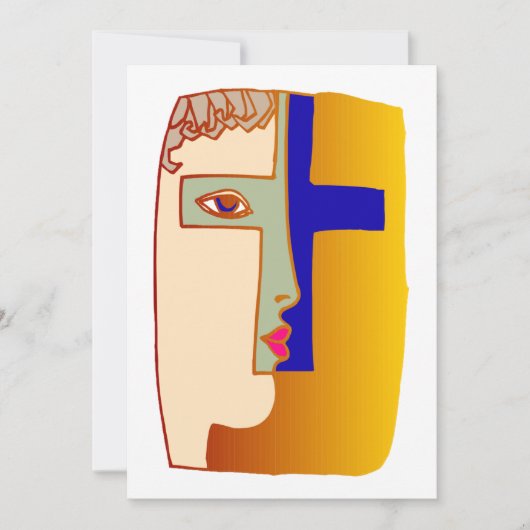 顔招待状 招待状 (正面)