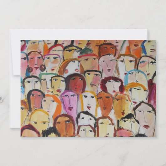 顔招待状 招待状 (正面)