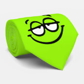 顔文字のカスタマイズ可能な背景のタイ ネクタイ (ロール)
