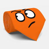 顔文字のカスタマイズ可能な背景のタイ ネクタイ (ロール)