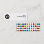 顔文字のプロフィールの名刺 スキニー名刺 (正面/裏面)