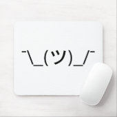 顔文字を縮める¯\_(ツ)_/¯顔日本の文字 マウスパッド (マウス)