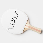 顔文字を縮める¯\_(ツ)_/¯顔日本の文字 卓球ラケット (横)