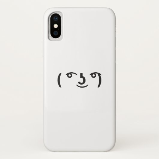 顔文字 ( ͡° ͜ʖ ͡°) テキスト絵文字 Case-Mate iPhoneケース (裏面)