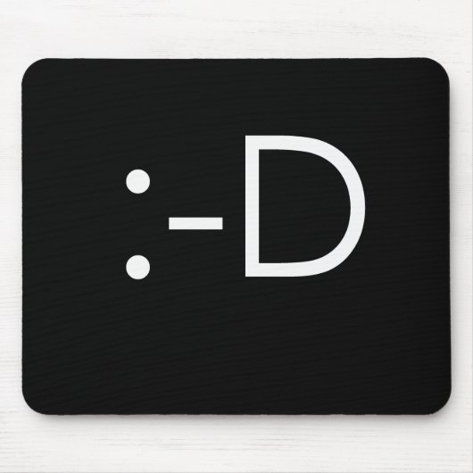 顔文字-にやにや笑い マウスパッド (正面)