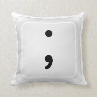 顔文字-セミコロンの枕 クッション