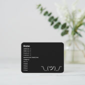 顔文字 ¯\_(ツ)_/¯ 日本語の顔文字 名刺 (スタンド正面)