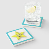 顔星 ストーンコースター (横)