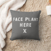 顔植物ここグレーピロー クッション (ブランケット)