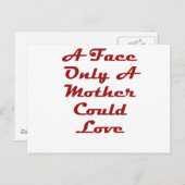 顔母だけ愛することができる ポストカード (正面/裏面)