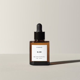 顔油ミニスポイトボトルラベル スクエアシール