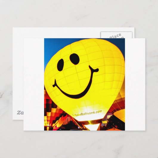 顔温風船 ポストカード (正面/裏面)