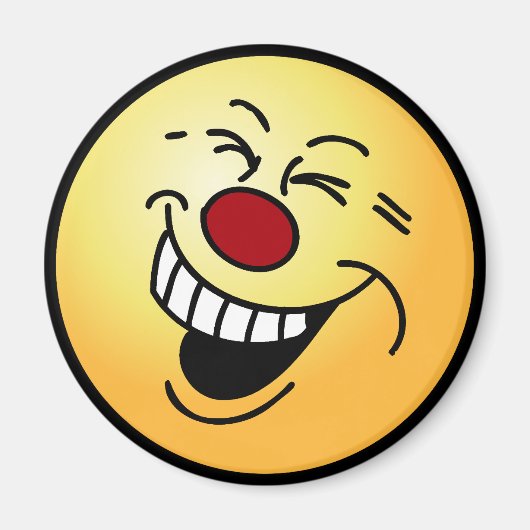 顔熱狂するグンピー マグネット (正面)