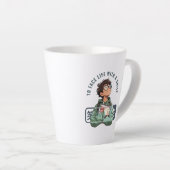 顔生活とスマイル | カフェラテマグ (右アングル)