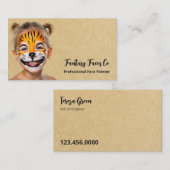 顔画家 名刺 (正面/裏面)