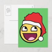 顔素晴らしサンタハガキ シーズンポストカード (正面/裏面)