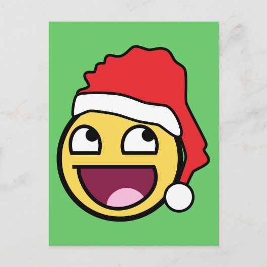 顔素晴らしサンタハガキ シーズンポストカード (正面)