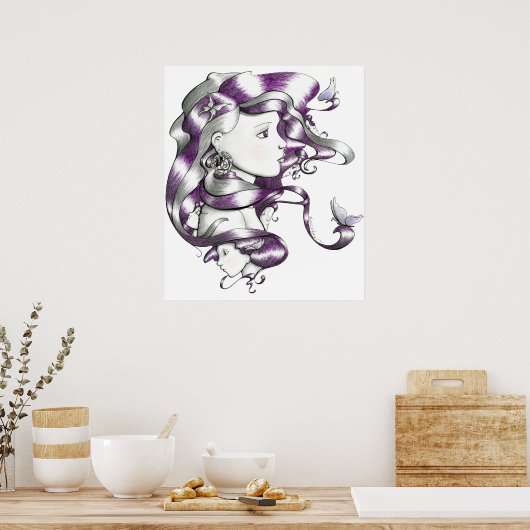 顔紫 ポスター (キッチン)