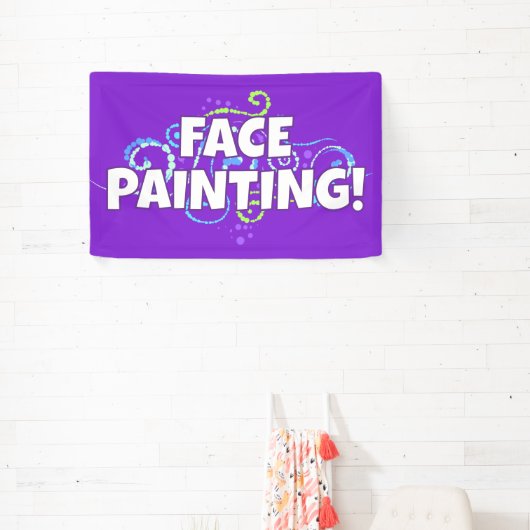 顔絵を描のバナー 横断幕 (インサイチュ)