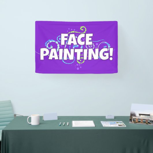 顔絵を描のバナー 横断幕 (トレードショー)