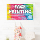 顔絵を描のビジネスのバナー記号 横断幕 (インサイチュ)