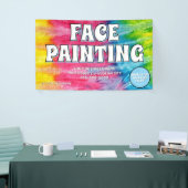 顔絵を描のビジネスのバナー記号 横断幕 (トレードショー)