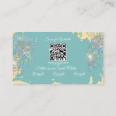 顔絵を描のフェイスペインバルーンツイスターイエロー 名刺 (裏面)