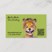 顔絵を描のQR 名刺 (正面)