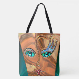顔絵を描パガーリーターン トートバッグ