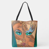 顔絵を描パガーリーターン トートバッグ (裏面)