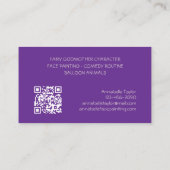 顔絵を描パーティー 名刺 (裏面)