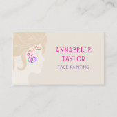 顔絵を描パーティー 名刺 (正面)