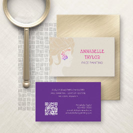 顔絵を描パーティー 名刺