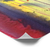 顔絵を描モダンポートレート内の女性芸術 ポスター (角)