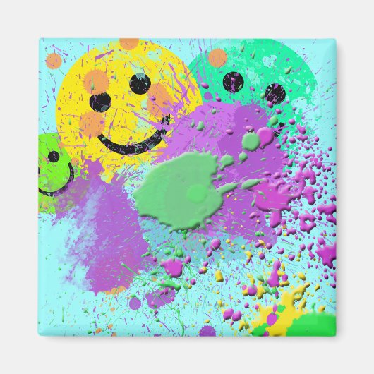 顔絵を描驚き マグネット (正面)