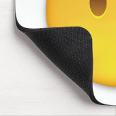 顔絵文字を投げるキス マウスパッド (コーナー)