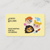 顔絵画の 名刺 (正面)