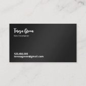 顔絵画の 名刺 (裏面)