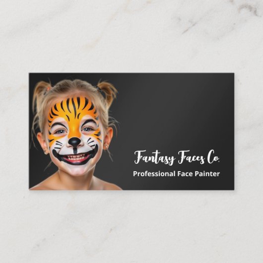 顔絵画の 名刺 (正面)