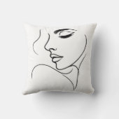 顔線スケッチ クッション (裏面)