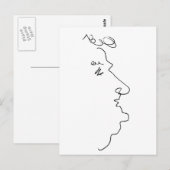 顔線 ポストカード (正面/裏面)