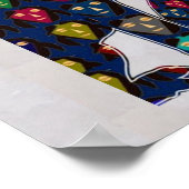 顔色彩の鮮やかラブラドール犬ペットNavinJOSHI NVN109 ポスター (角)