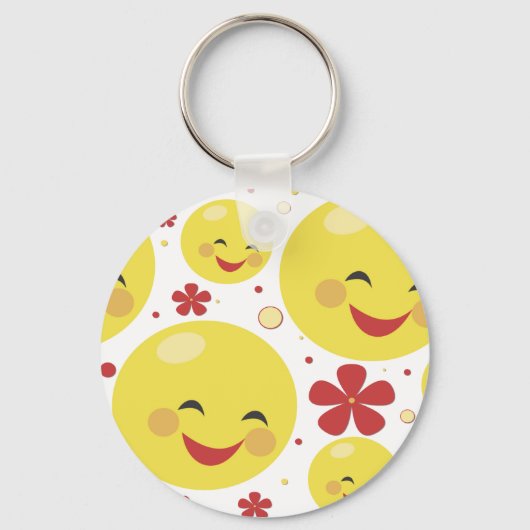 顔花キーチェーン キーホルダー (正面)